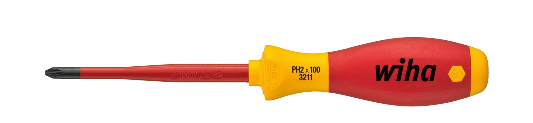 Wiha Wiha Schraubendreher SoftFinish electric slimFix 3211, PH1 x 80 mm 35393