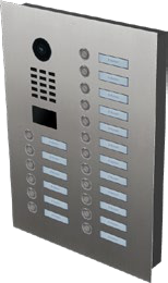 DoorBird D2218V DNP Unterputz IP Video T&uuml;rstation mit 18 Ruftasten