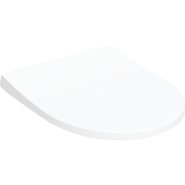 Geberit Geberit iCon WC-Sitz, schmales Design, Befestigung von oben, antibakteriell, mit Absenkautomatik, Quick Release, weiß