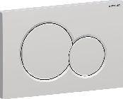 Geberit Geberit Sigma01 Betätigungsplatte, rund, 2-Mengen-Spülung, chrom matt, easy-to-clean-beschichtet
