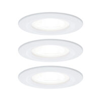 PAULMANN LED-Einbaustrahler 3x6,5W 3LEDs Nova 929.84 weiß 4000K weiß 450lm GU10 weiß