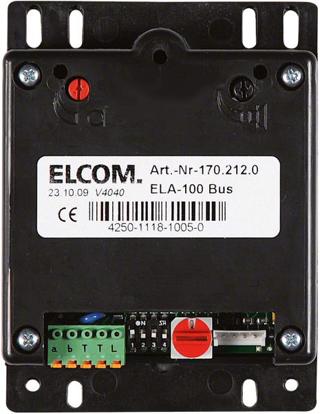 ELCOM Türlautsprecher Unterputz grau Bus 1702120 75x99x27mm