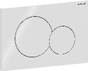 Geberit Geberit Sigma01 Betätigungsplatte, rund, 2-Mengen-Spülung weiß glänzend