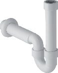 Geberit Geberit Rohrbogengeruchsverschluss für Geräte, Abgang d50, G1 1/2, weiß-alpin